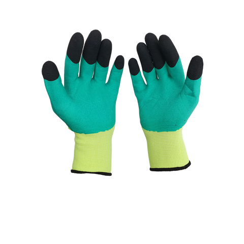 Manusi de Lucru - Turcoaz cu Negru si Galben Neon - BSP Guard
