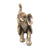 Statueta Gold Elephant din rasina, Auriu, 14cm