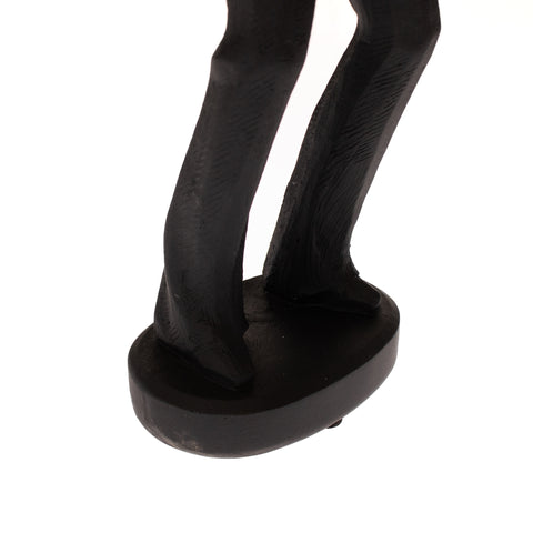 Statueta Men with Saxofone, Rasina, Negru, 32 cm