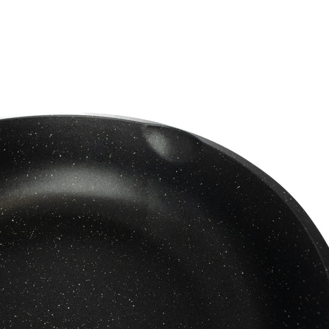 Tigaie universala cu maner negru, Aluminiu turnat, 28 cm