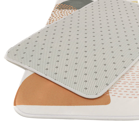 Set 2 covorase de baie Ella Home Visual, poliester, multicolor, 50x80cm si 50x100cm