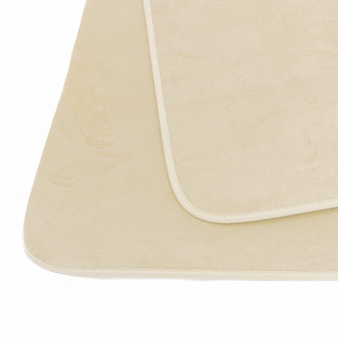 Set 2 covorase de baie Ella Home, poliester, ivoire, 50x80cm si 50x100cm