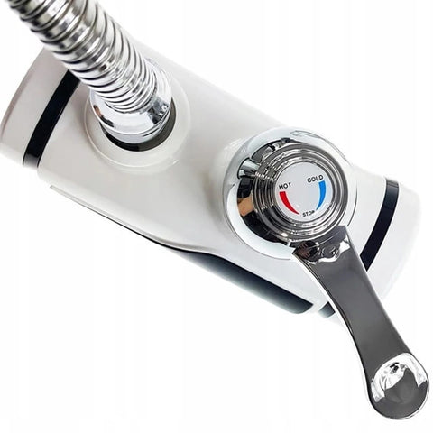 Robinet flexibil pentru incalzire 30°C - 60°C, cu afisaj LED, 3000W, alb