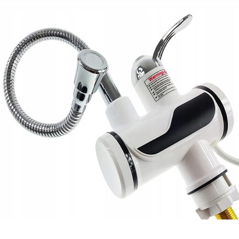 Robinet flexibil pentru incalzire 30°C - 60°C, cu afisaj LED, 3000W, alb