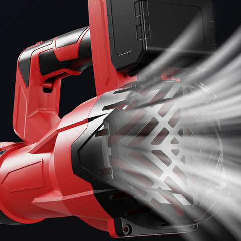 Suflanta pentru frunze cu 2 acumulatori, 3800W, 65M/s, 28000RPM, rosu, 80x25x15cm