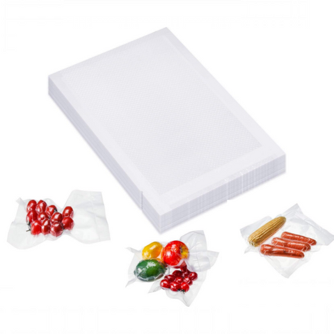 Set 50 pungi de vidat pentru aparat de vidat alimente, transparente, 17x25cm