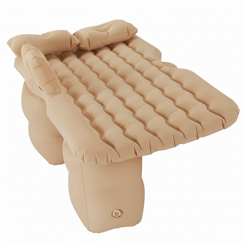 Saltea gonflabilă auto pentru bancheta din spate bej 130×80×12cm