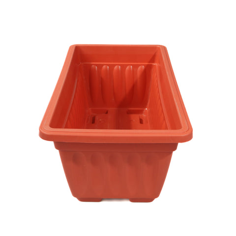 JARDINIERA PLASTIC 30CM TERACOTA