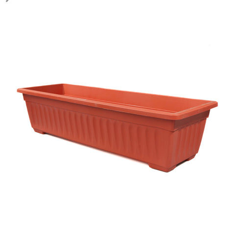 JARDINIERA PLASTIC 59.5 CM TERACOTA