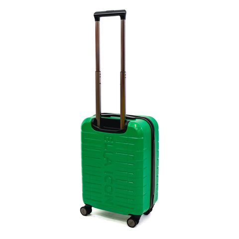 Troler Ella Icon Leaf cu 4 roti duble, ABS, 55x39x23 cm, Verde
