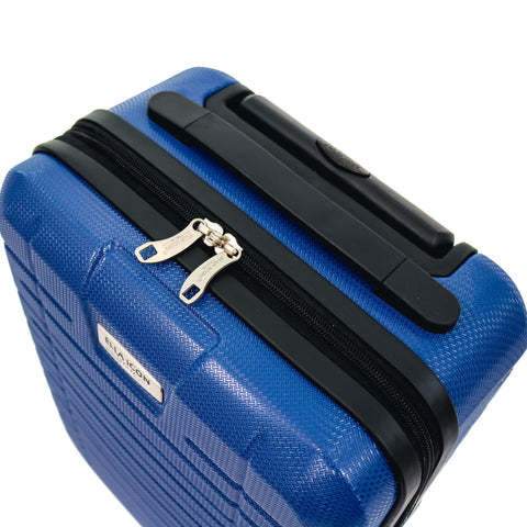 Troler Ella Icon Leaf cu 2 roti, ABS, 40x30x20 cm, Albastru