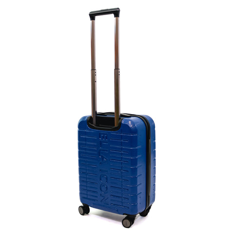 Troler Ella Icon Leaf cu 4 roti duble, ABS, 55x39x23 cm, Albastru