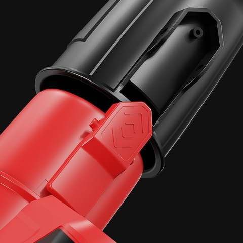 Suflanta pentru frunze cu 2 acumulatori, 3800W, 65M/s, 28000RPM, rosu, 80x25x15cm