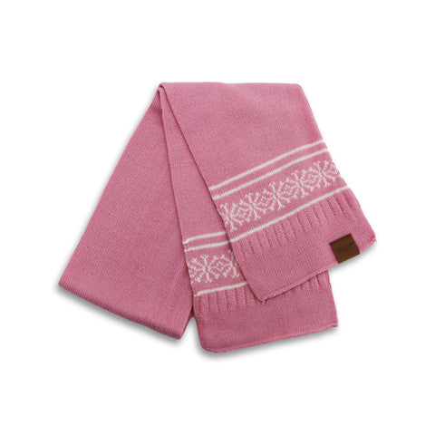 Set Iarna pentru Fete, Ella Icon, Fulgi, Caciula, Fular, Manusi, Roz