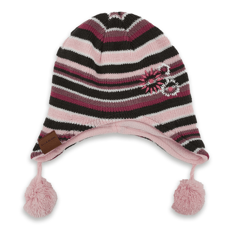 Set Iarna pentru Copii, Ella Icon, Lines, Caciula, Fular, Manusi, Roz