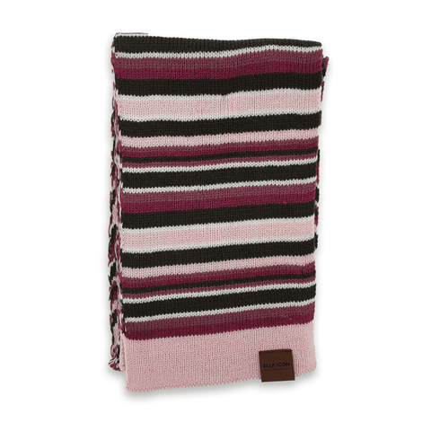 Set Iarna pentru Copii, Ella Icon, Lines, Caciula, Fular, Manusi, Roz