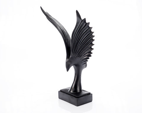 Statueta "Bird" Black din rasina