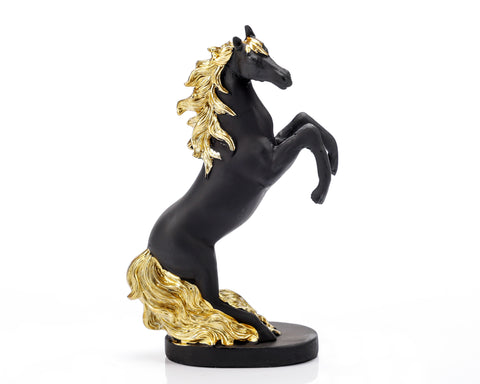 Statueta "Horse" Black din rasina