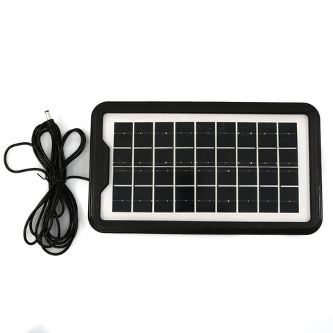 Sistem de iluminat solar GDPLUS cu 3 becuri, lanterna si incarcator USB, GD-8017