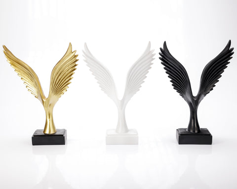 Statueta "Bird" White din rasina