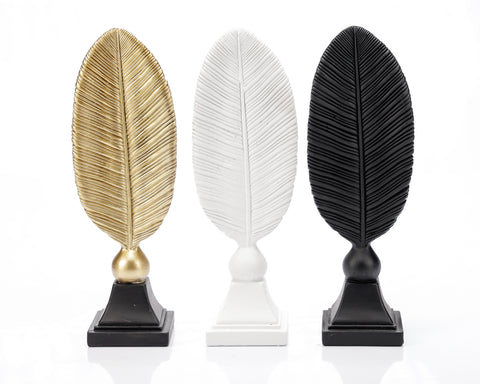 Statueta "Feather" Gold din rasina