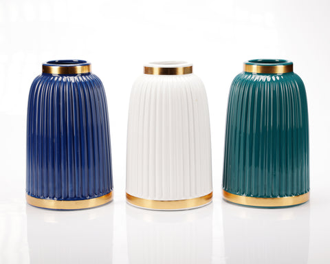Vaza decorativa "Luxe" albastra